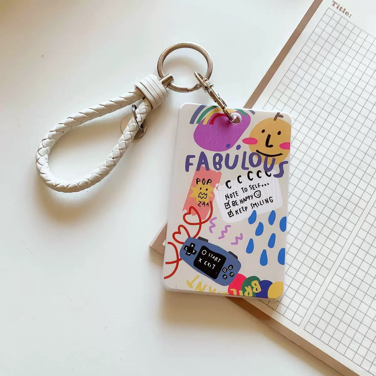 Cute ID/Credit Card Holder With Key Clip