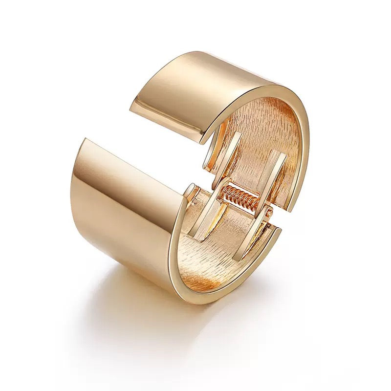 Geometrical Gold Cuff