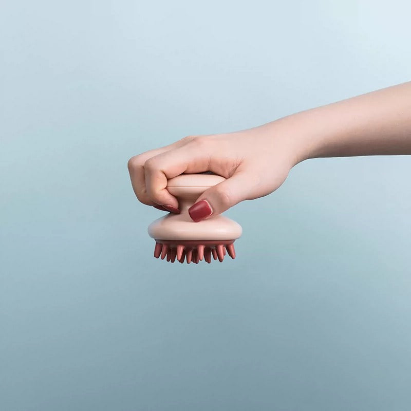 Scalp Scrubber with Shampoo Compartment