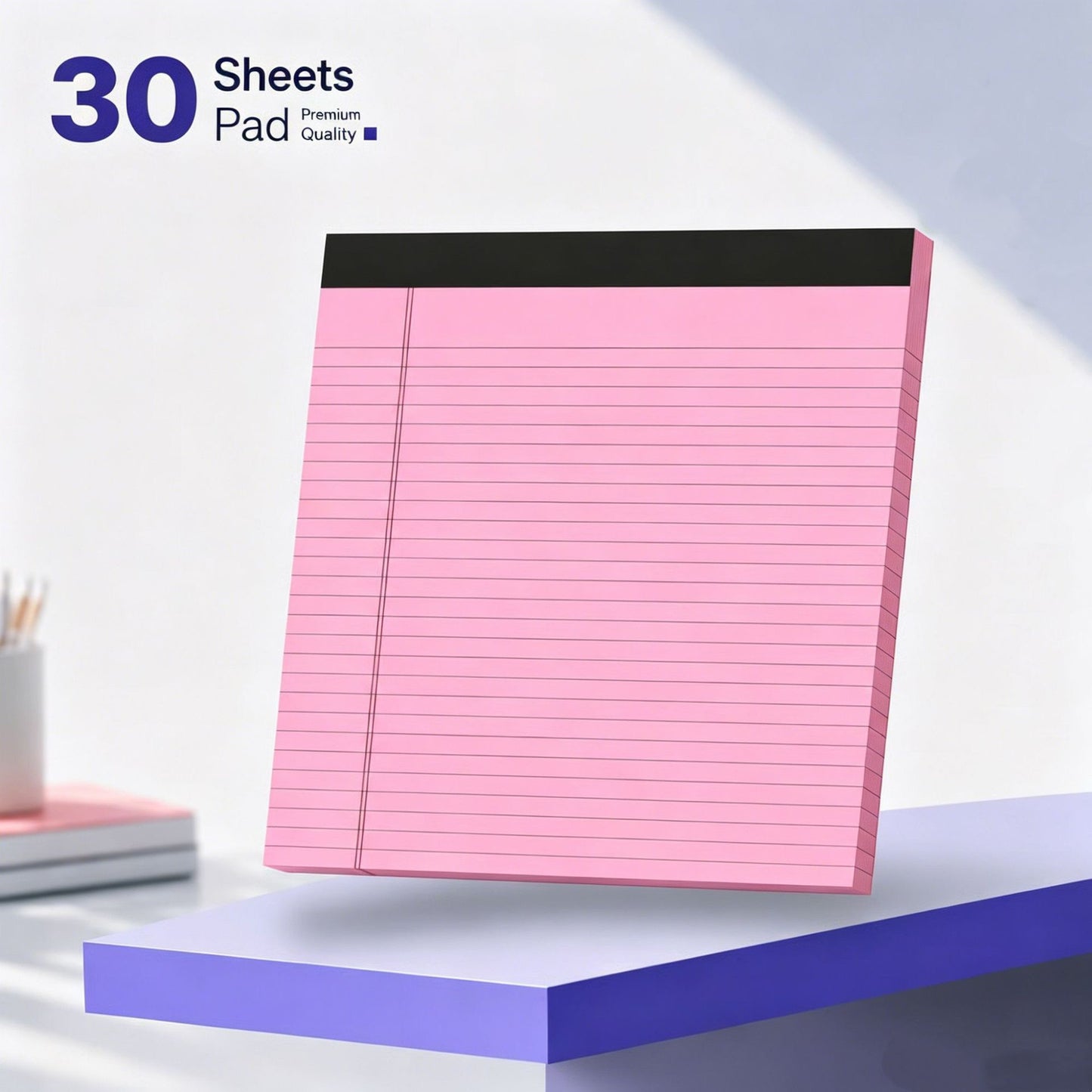 Premium Landscape Style Lined Note pads 30 sheets / Note pad - Set of 5 Notepads