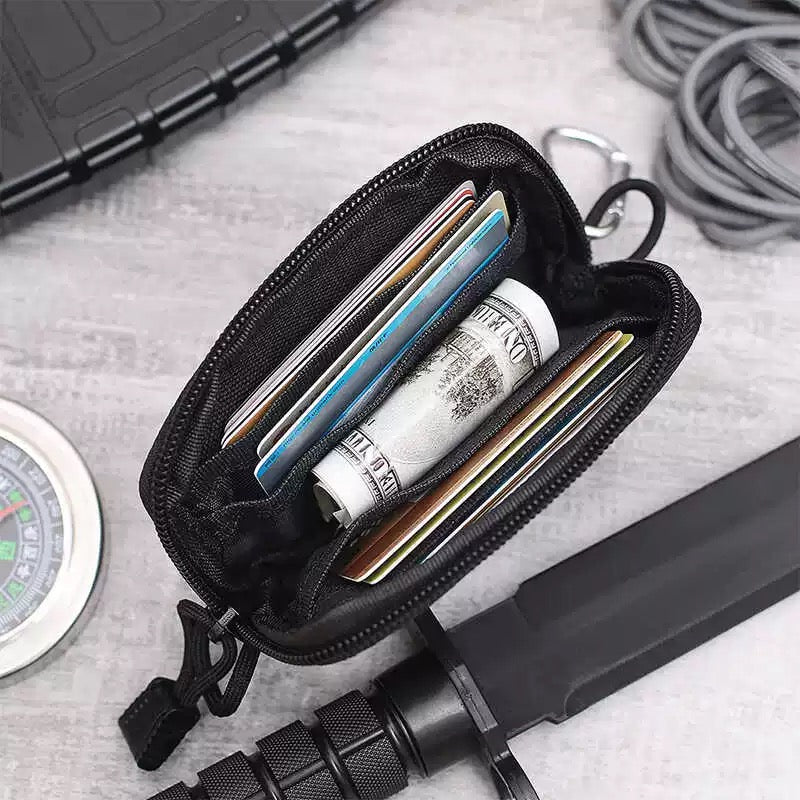Mens Tactical EDC Pouch Wallet Key Waist Bag Purse Coin ID Card Organizer Holder