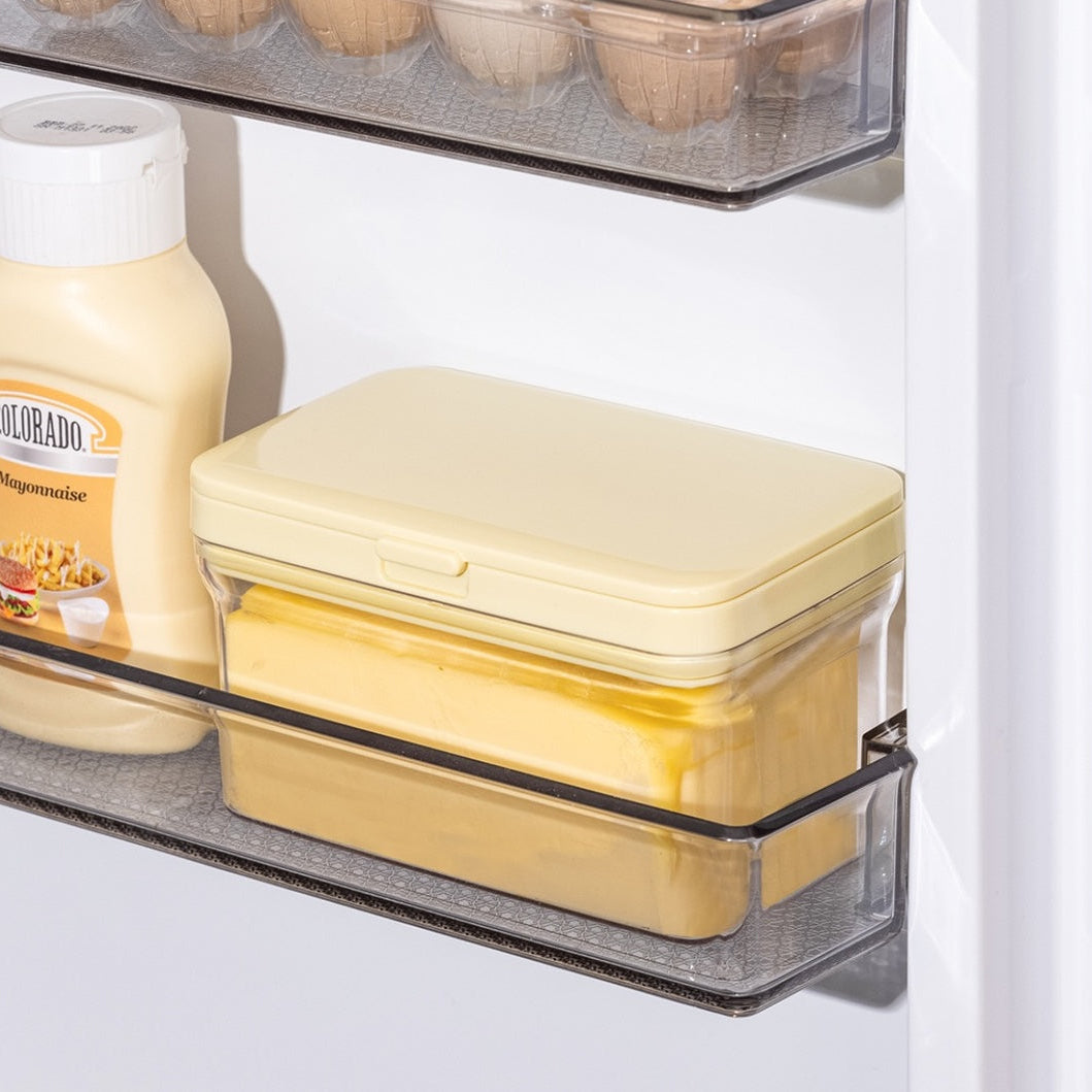 The Great Indian Butter Box™ | Airtight Butter Storage Container for 500g Butter Slabs | Built-in Magnetic Butter Spreader | BPA-Free Clear Butter Keeper with Silicone Seal | Fridge Organizer for Salted & Unsalted Butter
