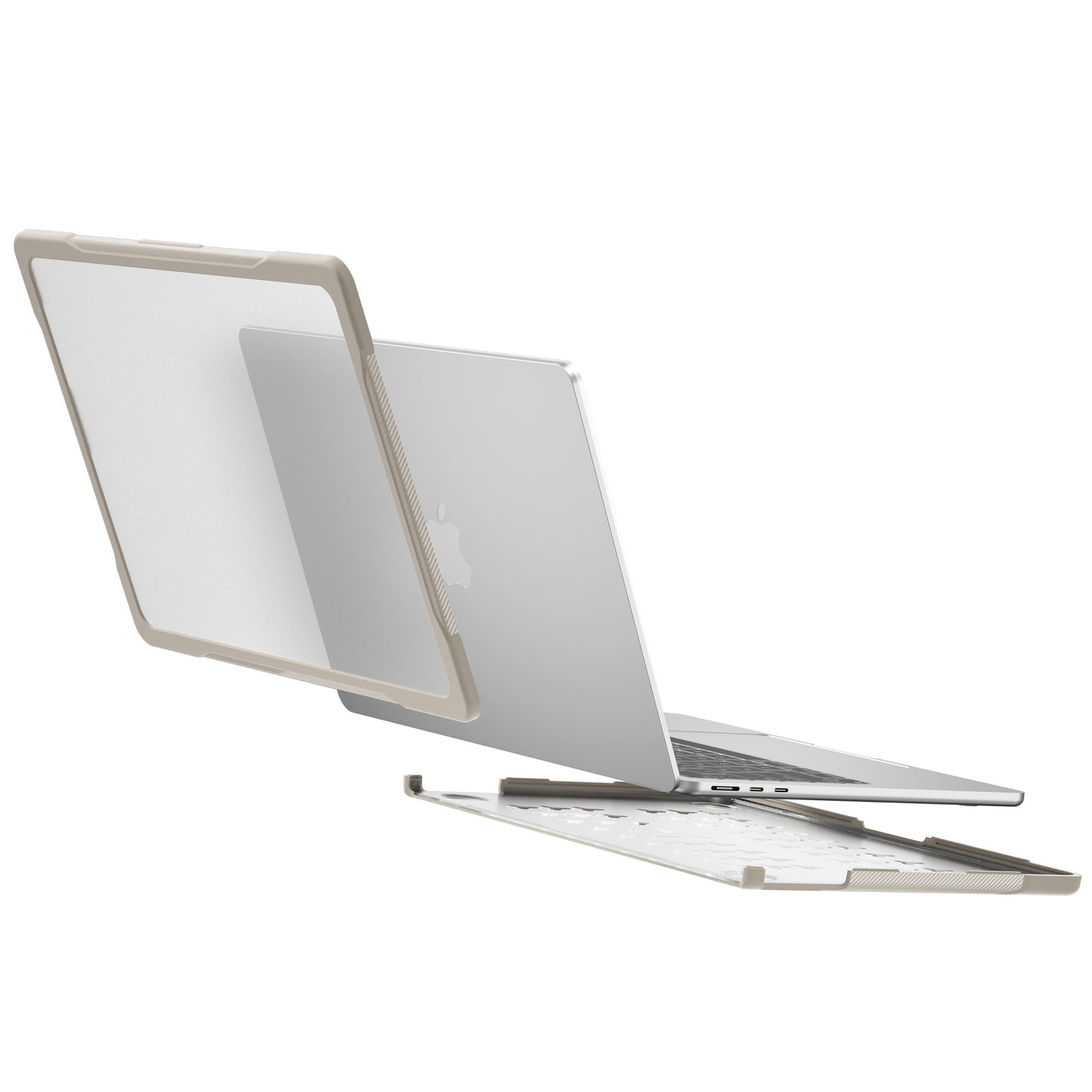 MacBook Hard Carbon fibre Bumper Shell Case for MacBook Air with Silicone Keyboard Cover