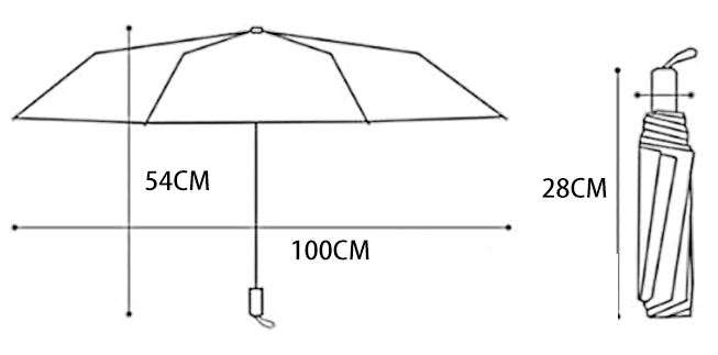 CheckMate™ Automatic Folding Umbrella for Men & Women | 100cm Canopy | Windproof & Water-Resistant | Compact 28cm Folded Size | Auto Open Travel Umbrella | 54cm Tall | Black & White Grid Design
