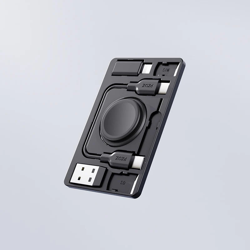 PZOZ 7-in-1 Apple Watch Fast Charging Portable Card Clip