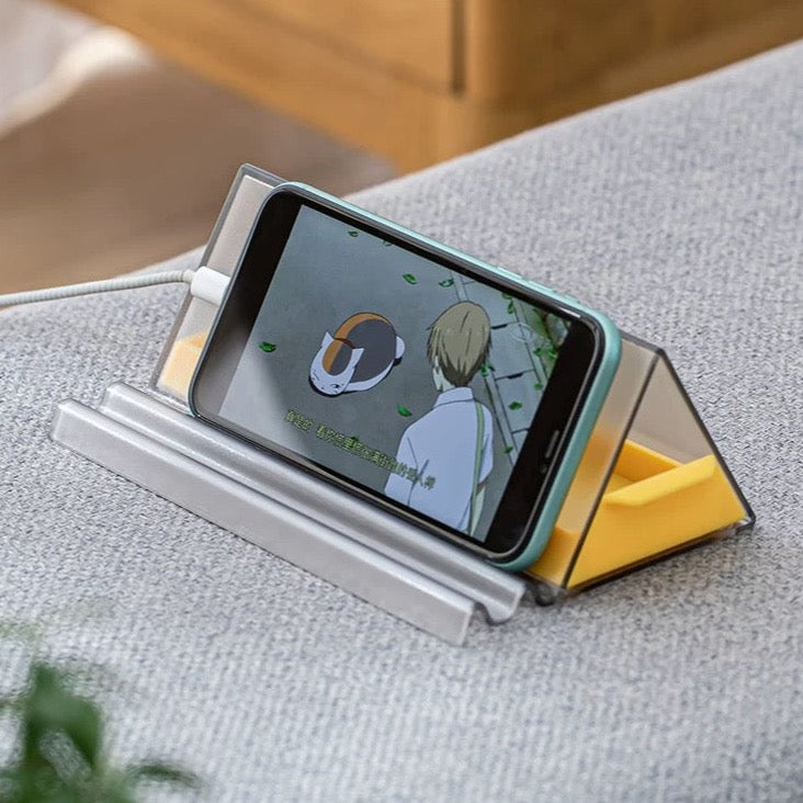 Desk Phone/Tablet Stand with Removable Tray