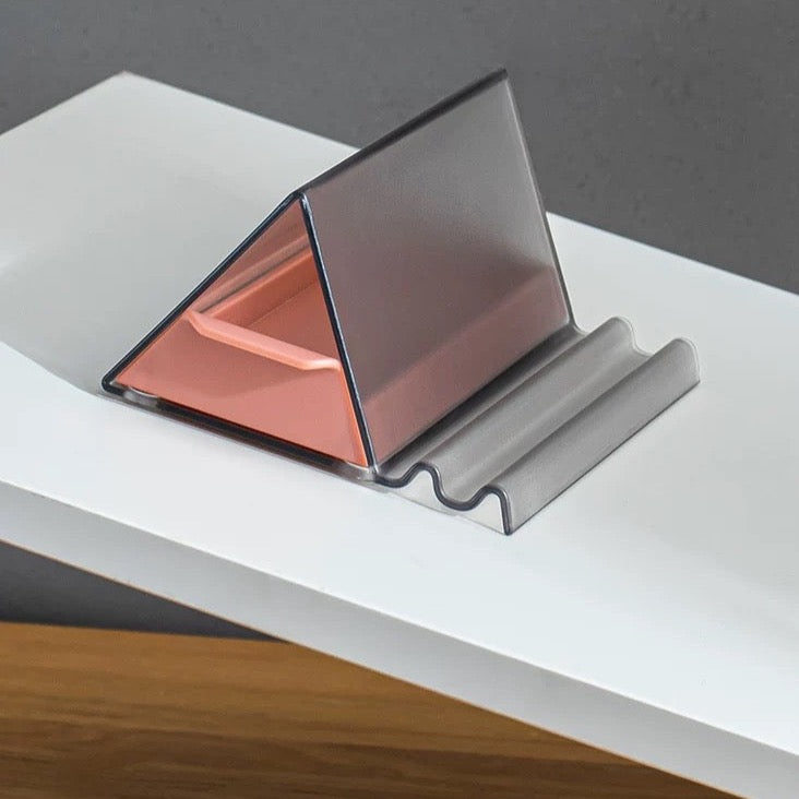 Desk Phone/Tablet Stand with Removable Tray
