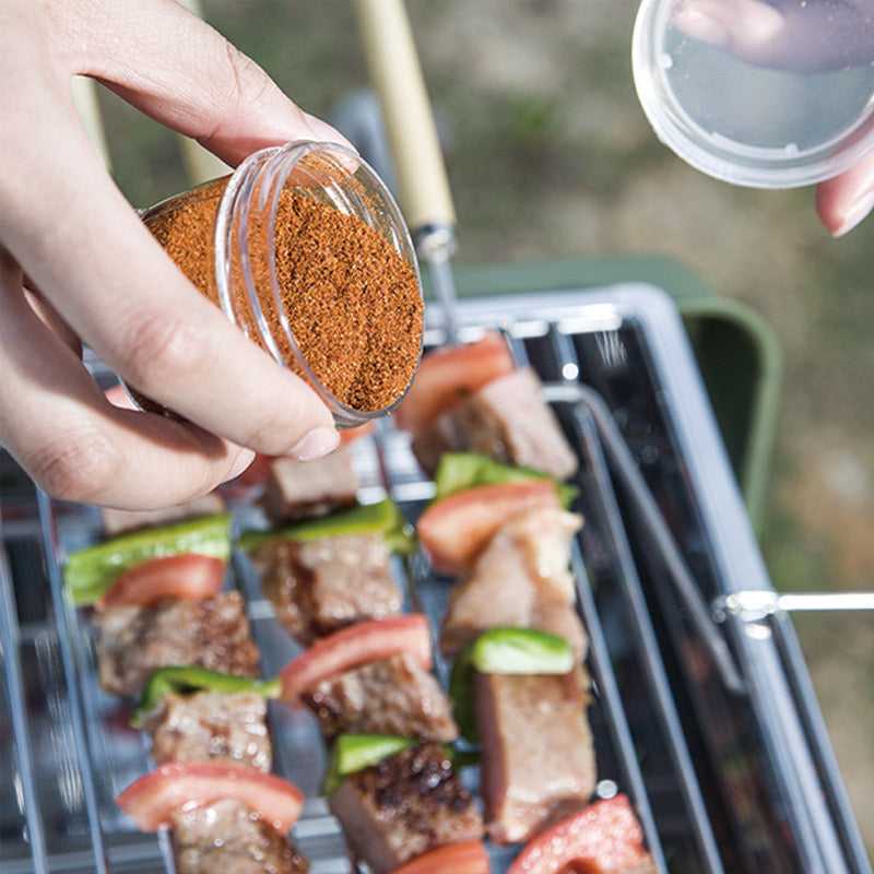 Stackable 5 piece Interlocking Spice & Dip Jars with Carry Pouch ( 40ml x 5 )