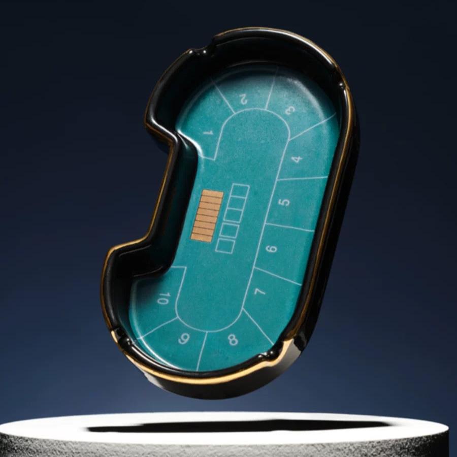 Poker Table Ceramic Ashtray
