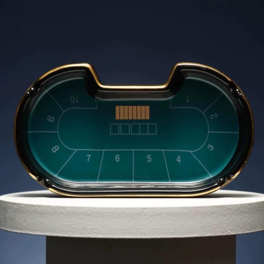 Poker Table Ceramic Ashtray