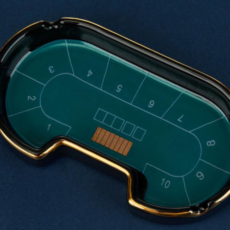 Poker Table Ceramic Ashtray