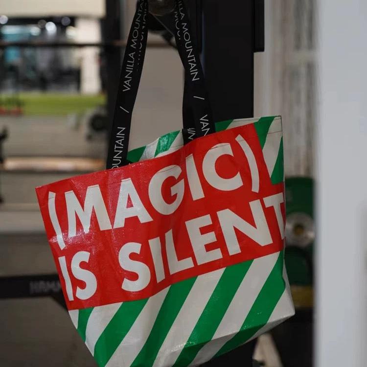 Vanilla Mountain Large Capacity PP Woven Laminated Tote Bag