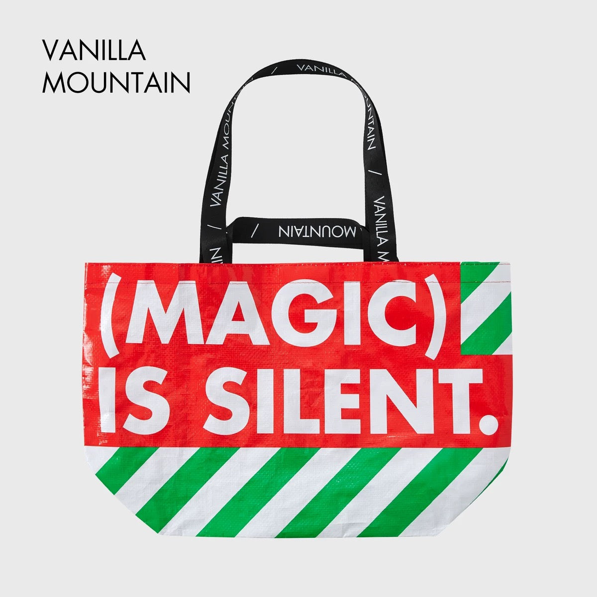 Vanilla Mountain Large Capacity PP Woven Laminated Tote Bag
