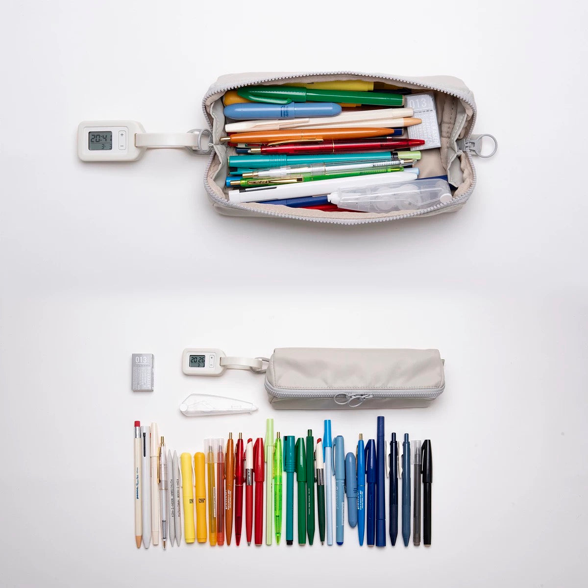 Large capacity multi-purpose pencil pouch