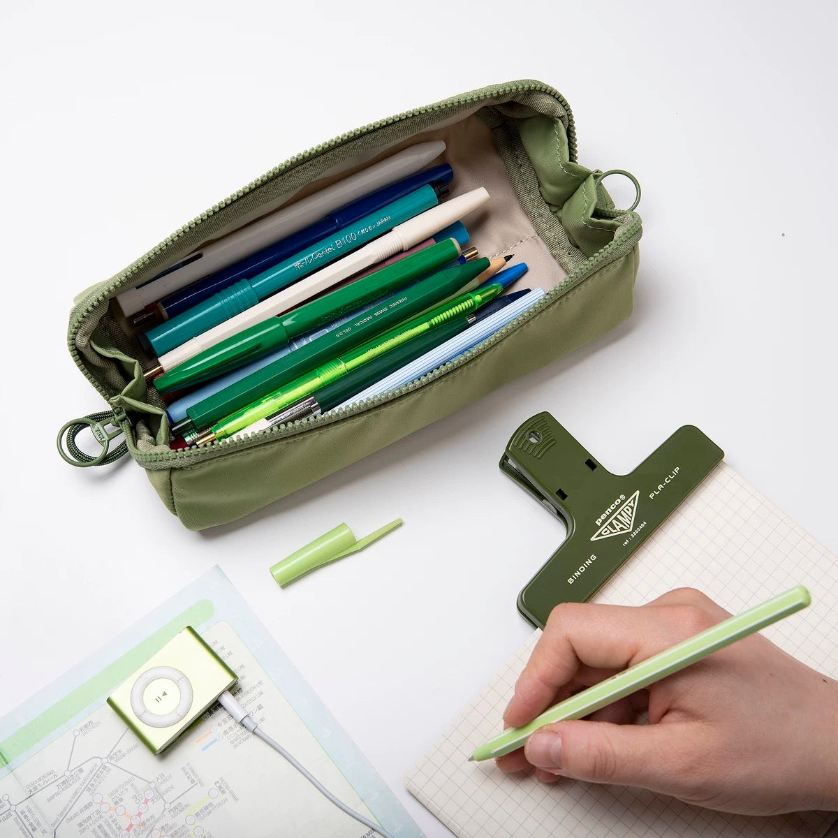 Large capacity multi-purpose pencil pouch