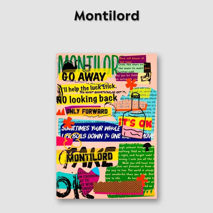 Montilord Lined Notebook B5 Colorful Paperback