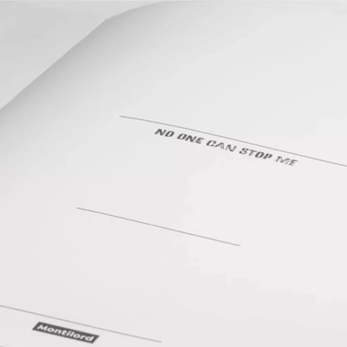 Montilord Cornell Notes Lined Notebook B5 Paperback Bullet Journal