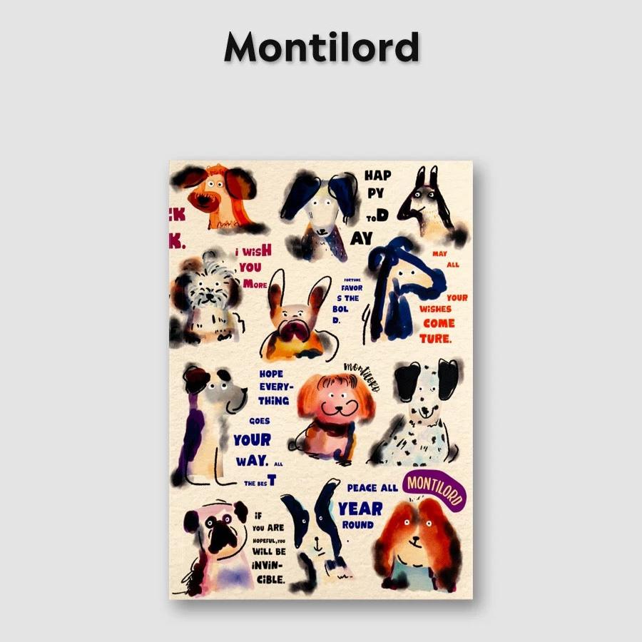 Montilord Lined Notebook B5 Colorful Paperback