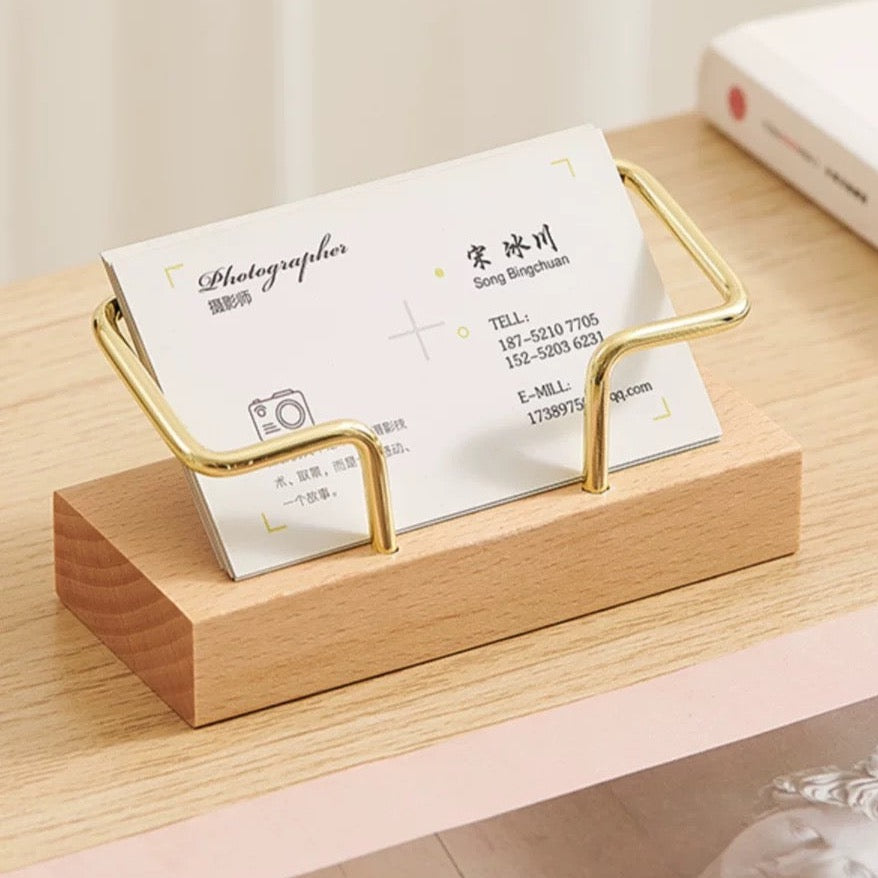 Wooden Business Card Holder