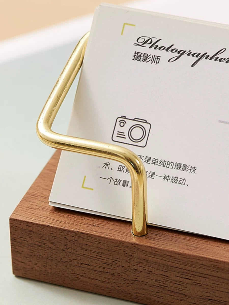 Wooden Business Card Holder