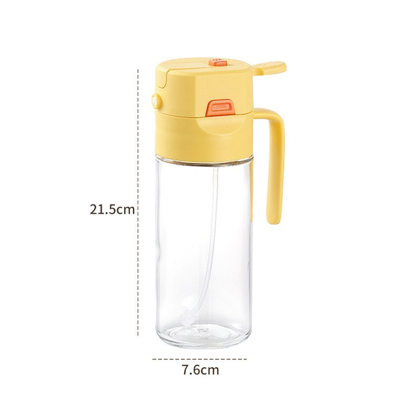 Glass 2 in 1 Oil Pour & Spray Dispenser (600ml)