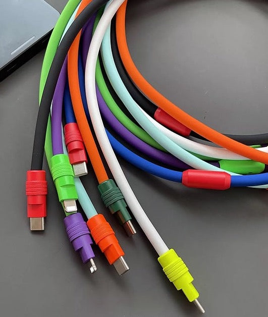 Neon Charging Cable for Mobile Devices (PD) Power Delivery - Universal Type-C
