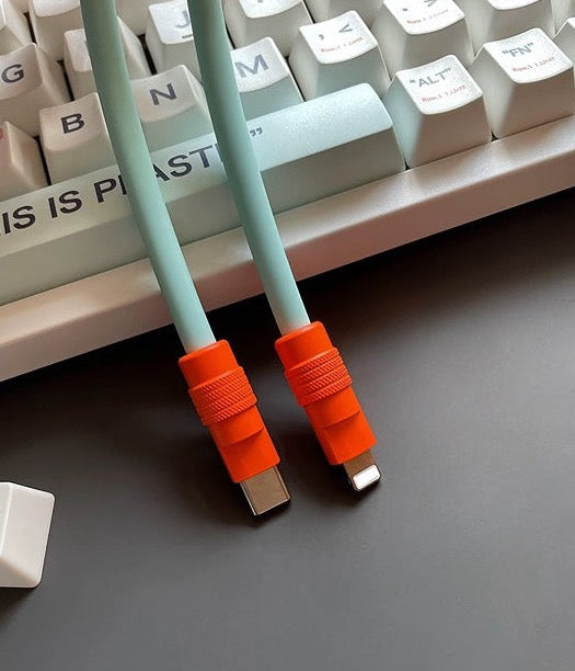 Neon Charging Cable for Mobile Devices (PD) Power Delivery - Universal Type-C
