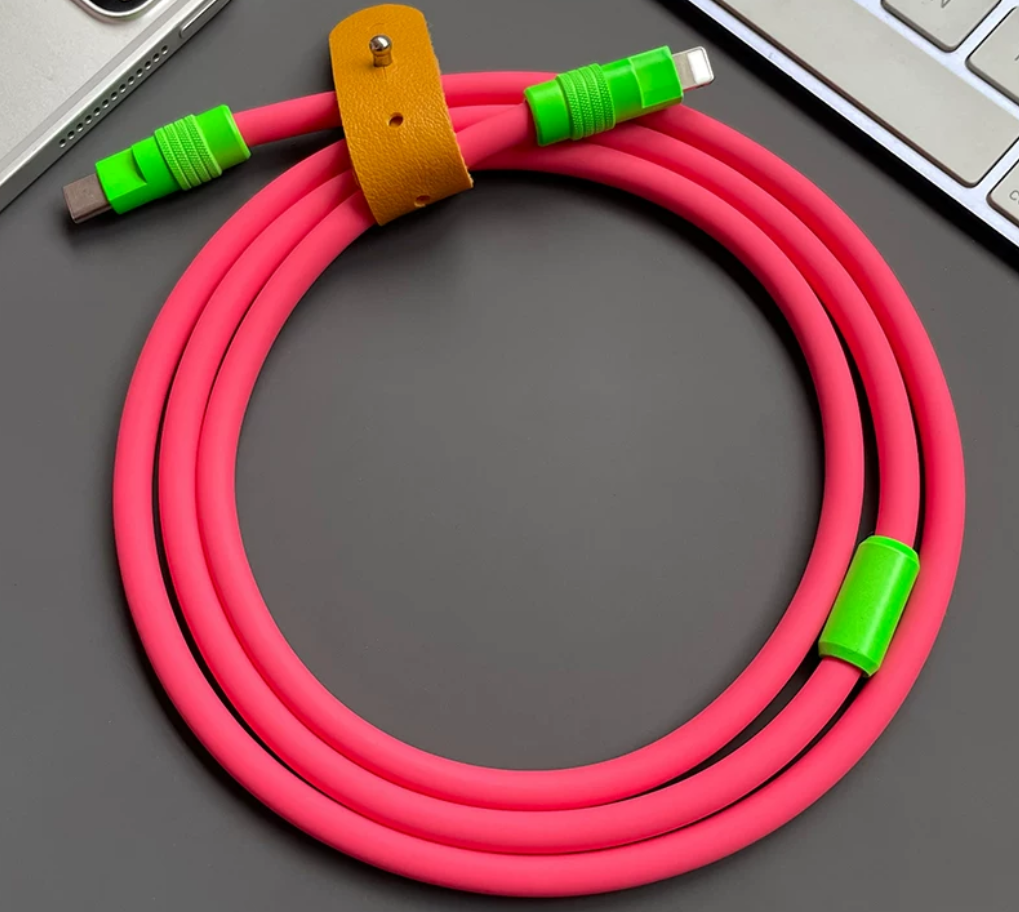 Neon Charging Cable for Mobile Devices (PD) Power Delivery - Universal Type-C
