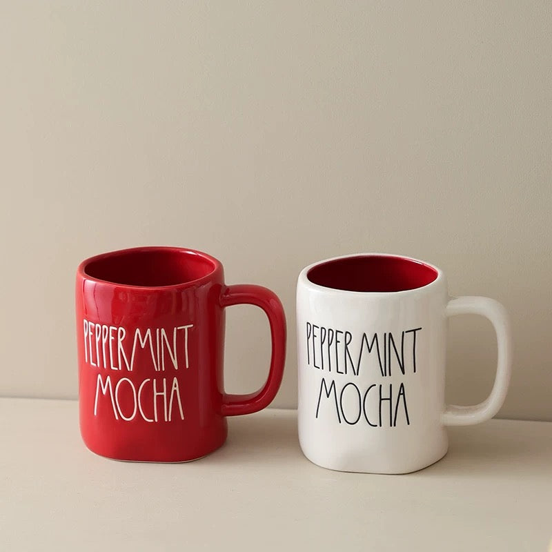 RAE DUNN Artisan Collection Hand-Lettered Ceramic Mugs With Personality And Perfect Comfort.