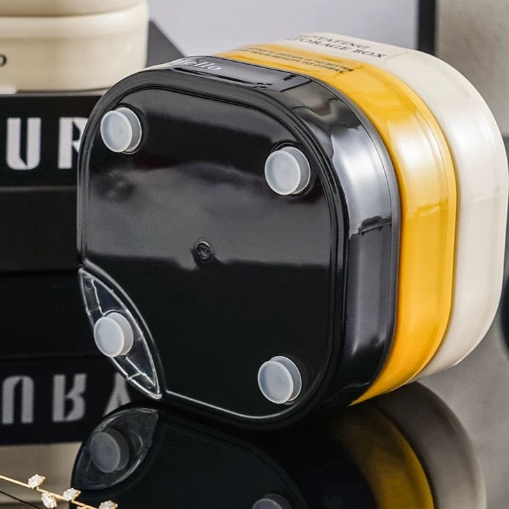 Triple layer 360 Degree Rotating Storage box with insert tray