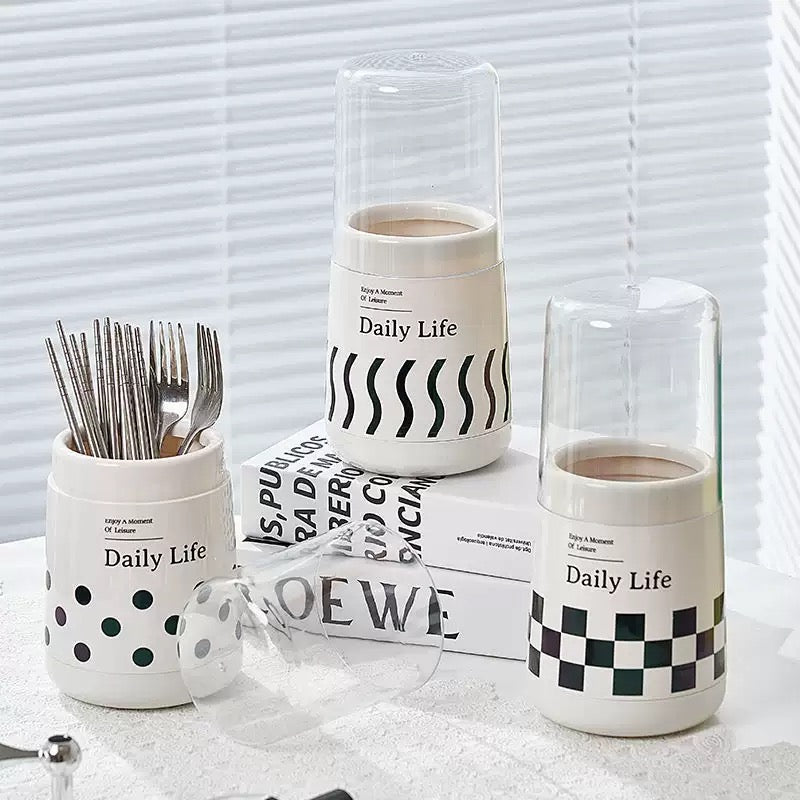 Dust free Modern Kitchen Cutlery Holder