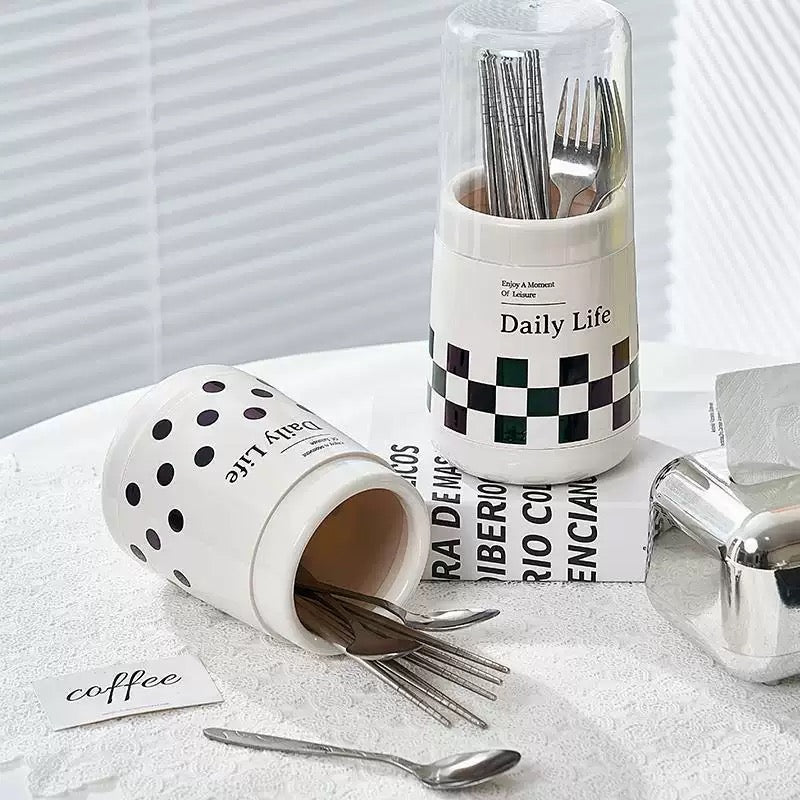 Dust free Modern Kitchen Cutlery Holder