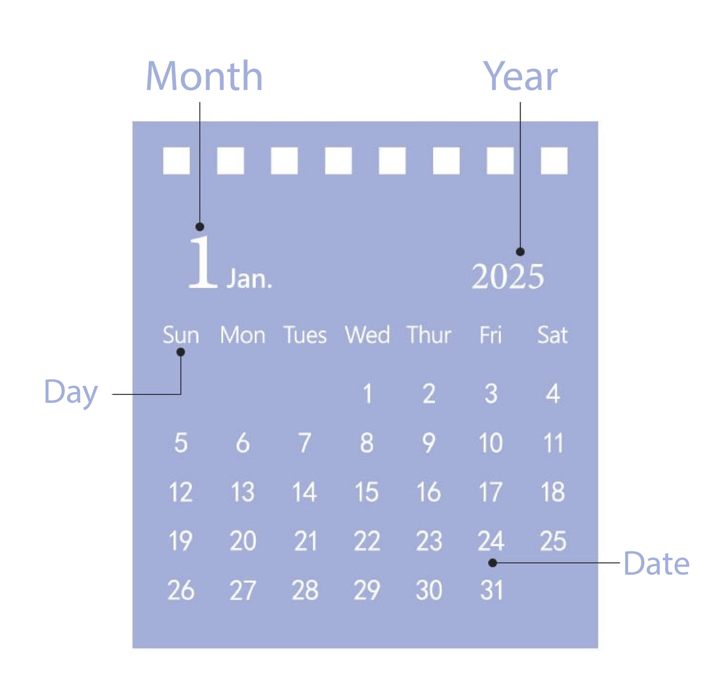 Good Life 2025 Mini Desktop Calendar