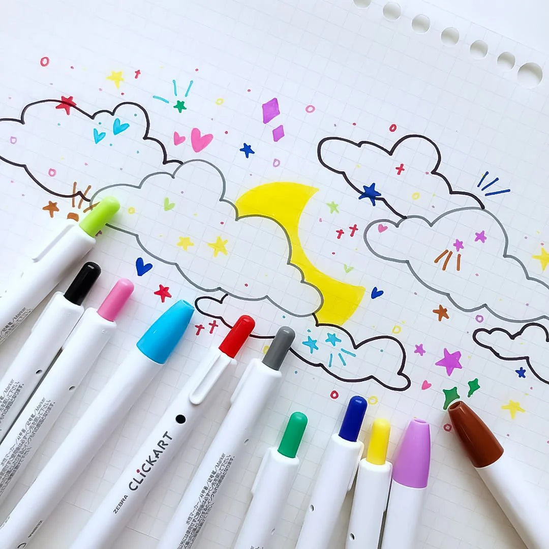 Zebra Clickart Water-Based Pen Set