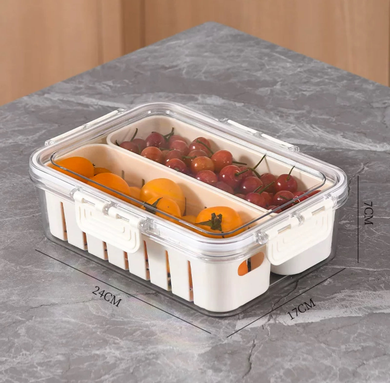 Dual Slot Food Storage Container