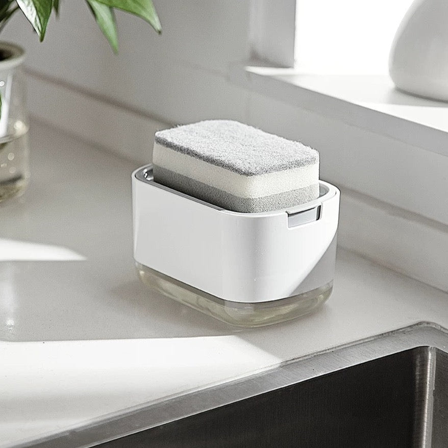 2-in-1 Soap Dispenser x Sponge Holder