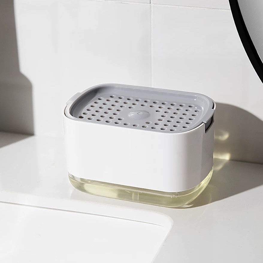 2-in-1 Soap Dispenser x Sponge Holder
