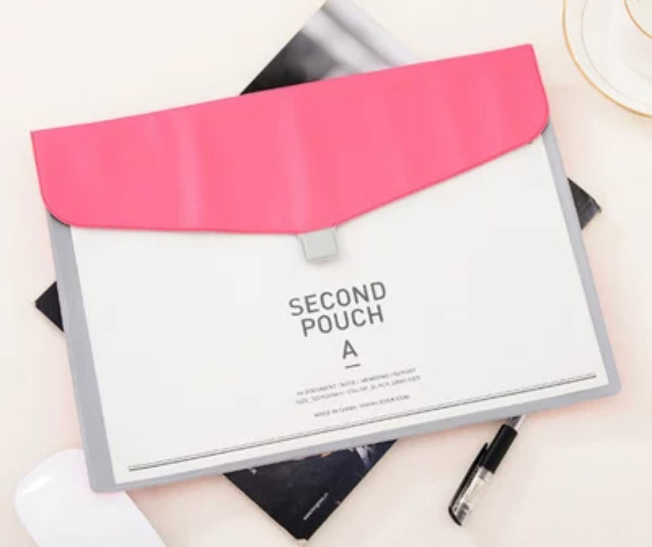 Second Pouch Document Folder (Fits A4 Documents)