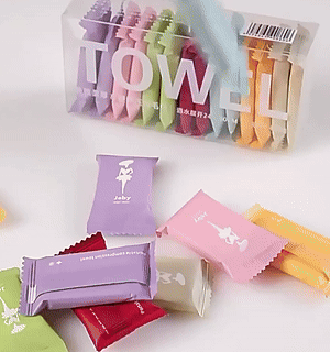 Compressed Towels Hand Towel (Pack of 14)