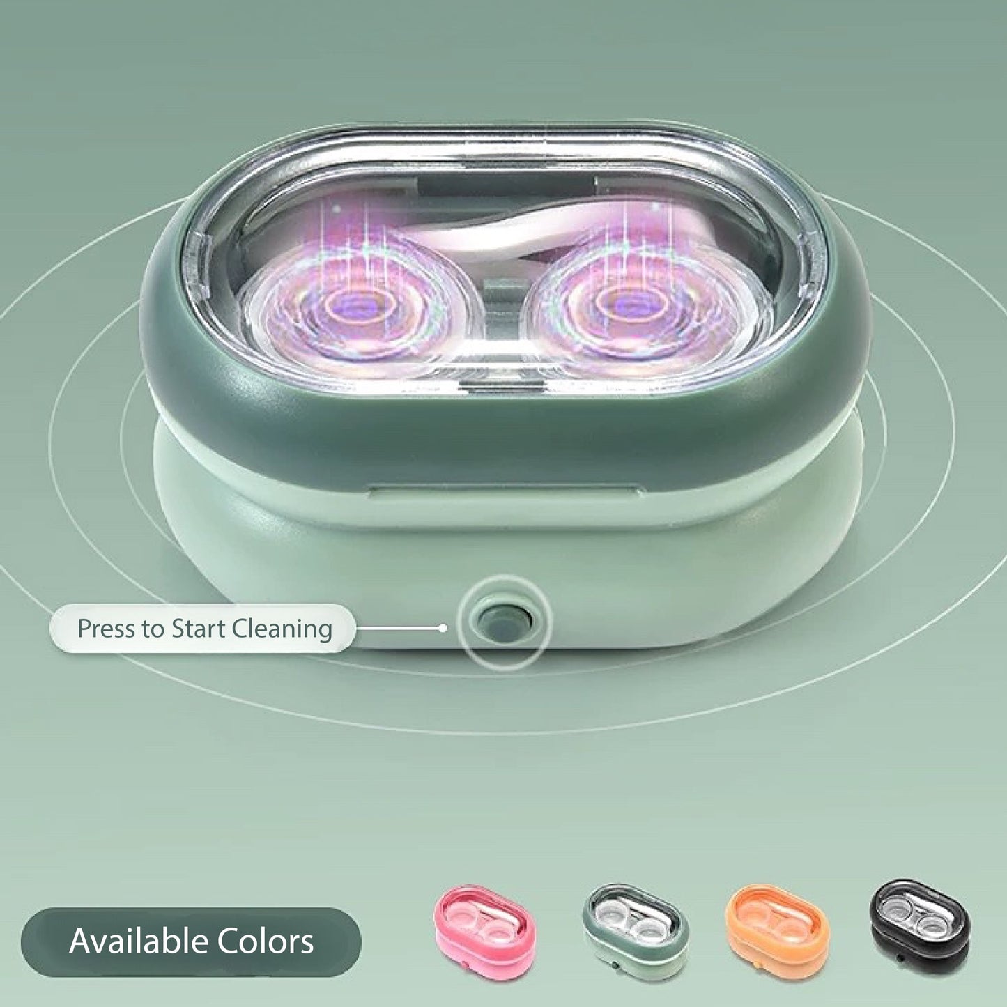 Ultrasonic Contact Lens Cleaner and Storage Case