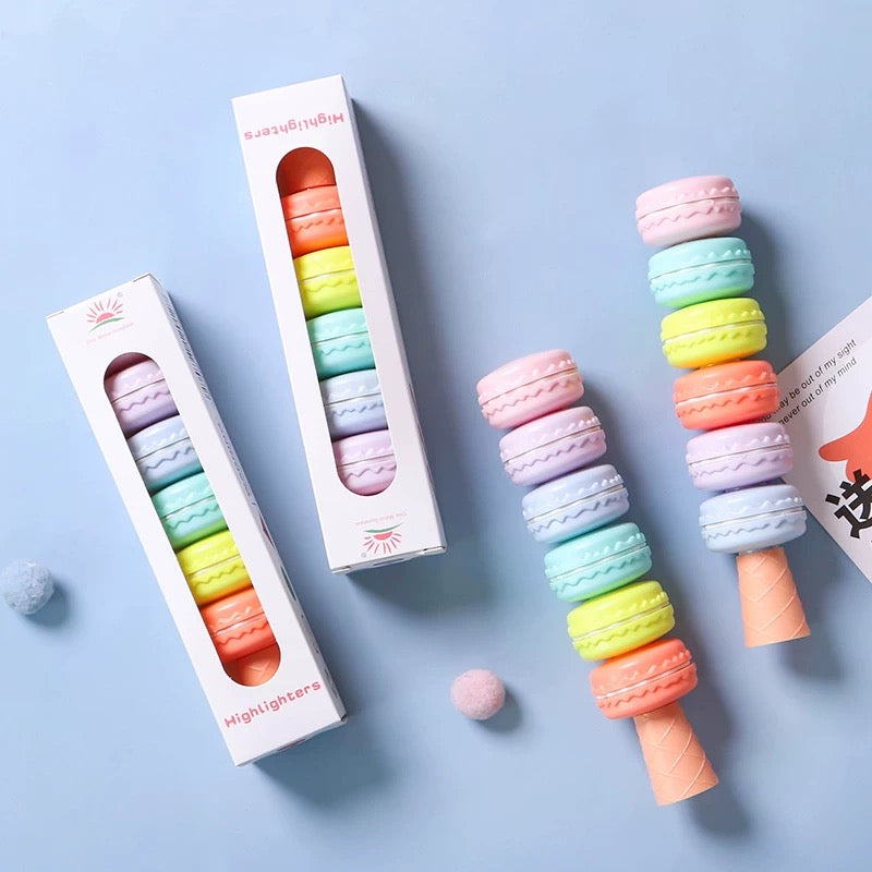 Cute Macaron shaped Highlighters