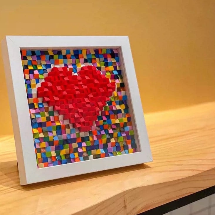 DIY Pixel Art Mosaic Building Blocks