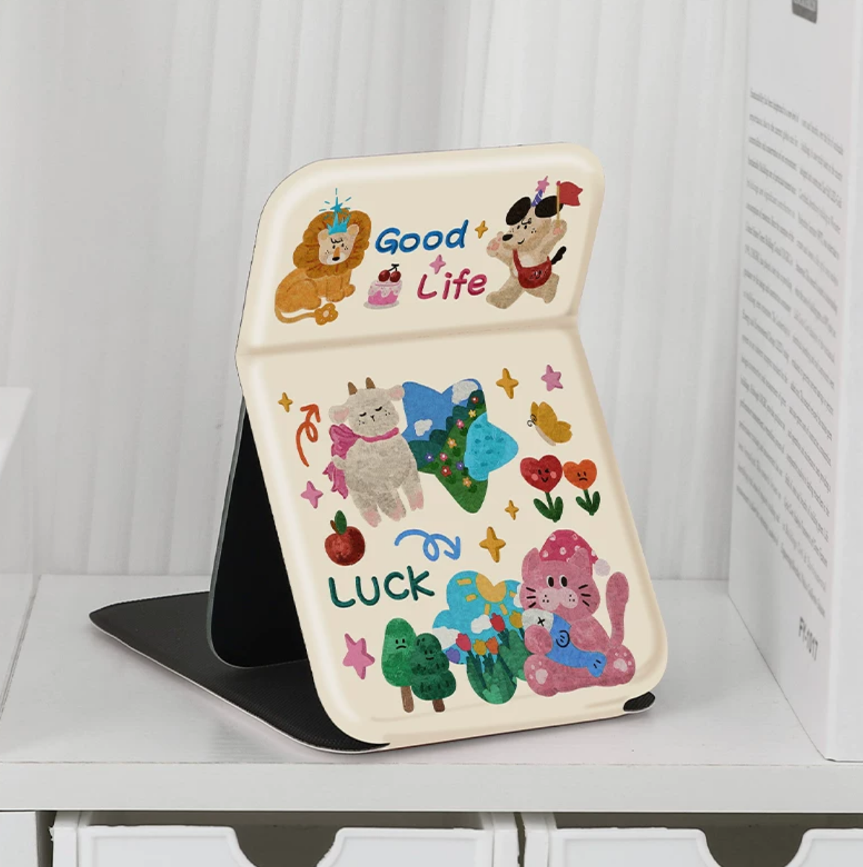 Foldable Desktop Makeup Mirror