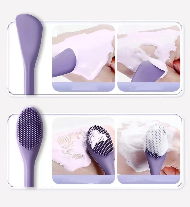 Silicone Dual end face mask applicator tool