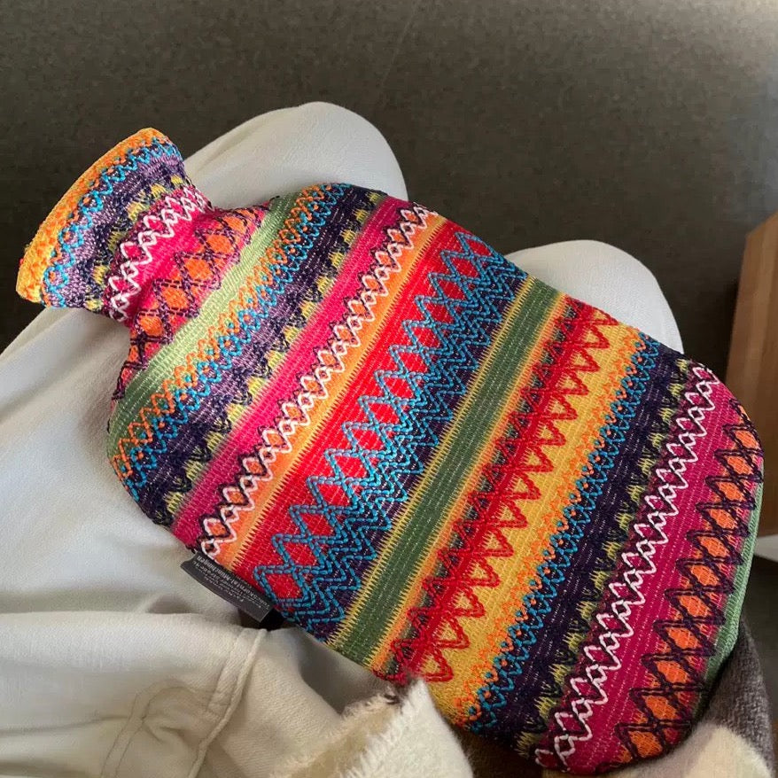 FASHY Hot Water Bag with Knitted Cover