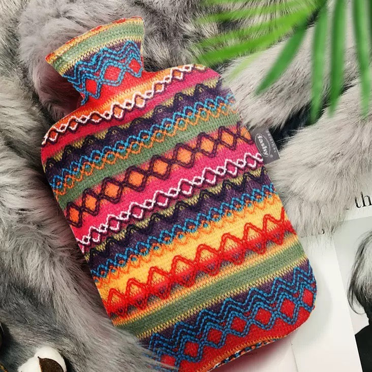 FASHY Hot Water Bag with Knitted Cover