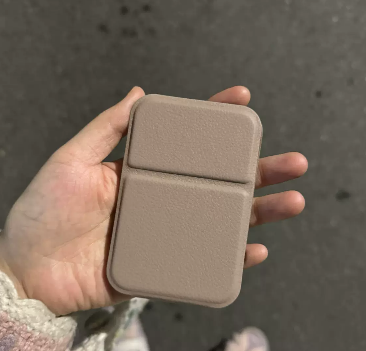 Foldable Rectangular Handheld Make up Mirror (with stand)