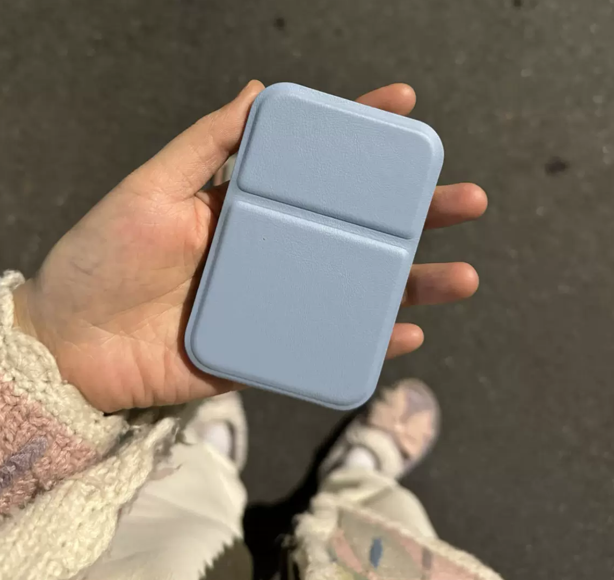 Foldable Rectangular Handheld Make up Mirror (with stand)