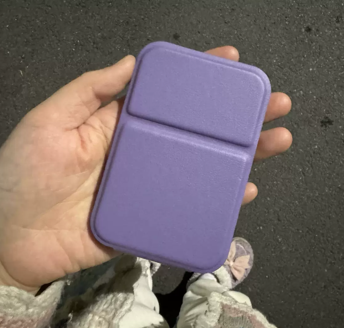 Foldable Rectangular Handheld Make up Mirror (with stand)