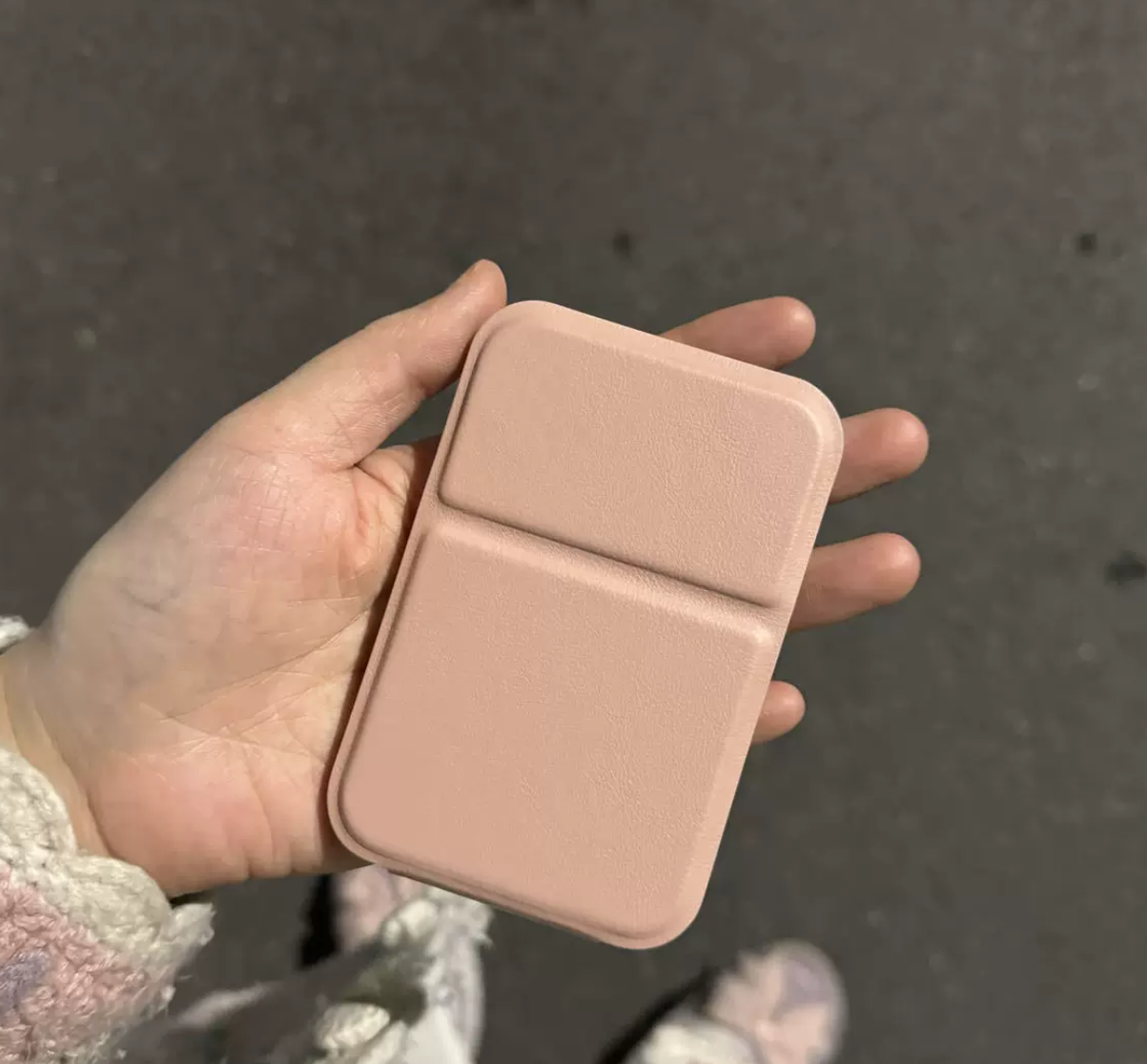 Foldable Rectangular Handheld Make up Mirror (with stand)